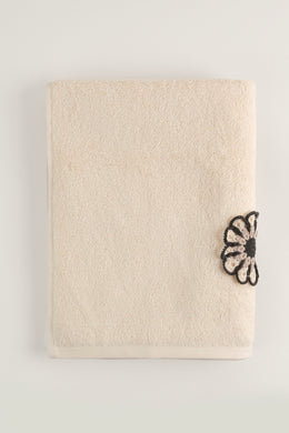 Âvila Pima Pamuk Krem Yüz Havlusu