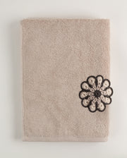 Âvila Pima Pamuk Bej Yüz Havlusu