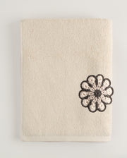 Âvila Pima Pamuk Krem Yüz Havlusu