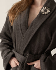 La Roda Pima Pamuk Bornoz Antrasit