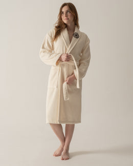 La Roda Pima Pamuk Bornoz Krem