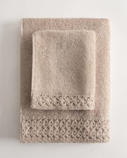 Lugo Pima Pamuk Bej Havlu Seti