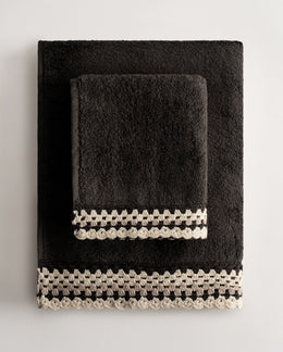 Almeriâ Pima Pamuk Antrasit Havlu Seti